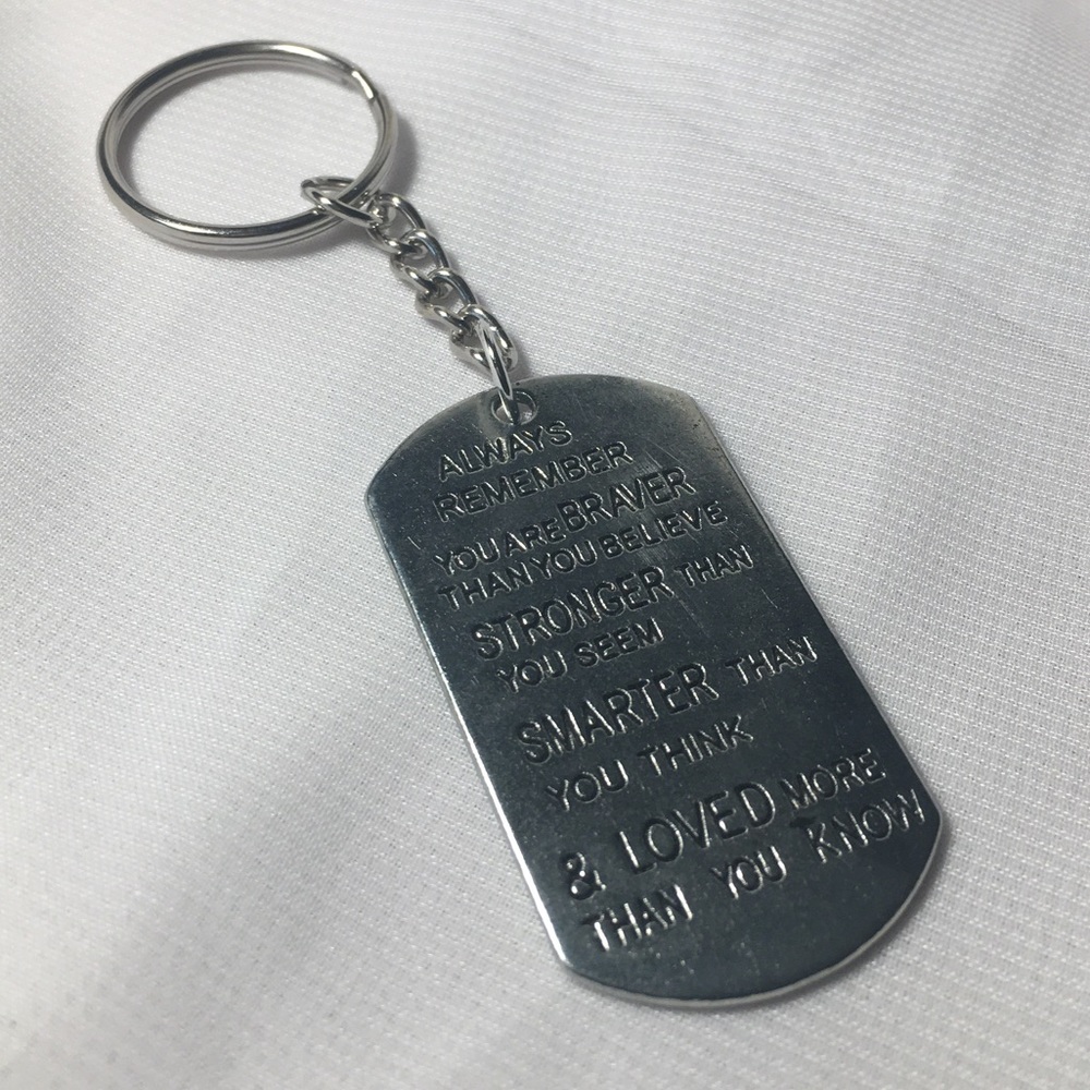 Cute Quote Keychain